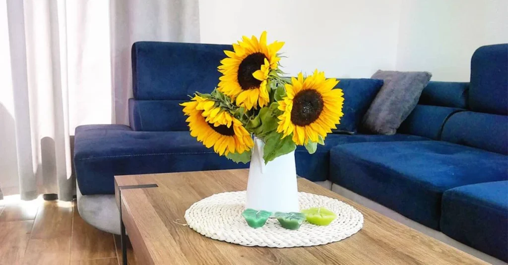 Sunflowers on Coffee Table 