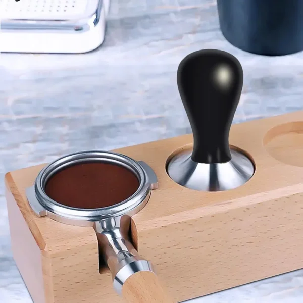 Coffee Tamper Stainless Steel Coffee Powder Hammer With Scale Adjustable Depth With Springs Pressure Calibrated 2