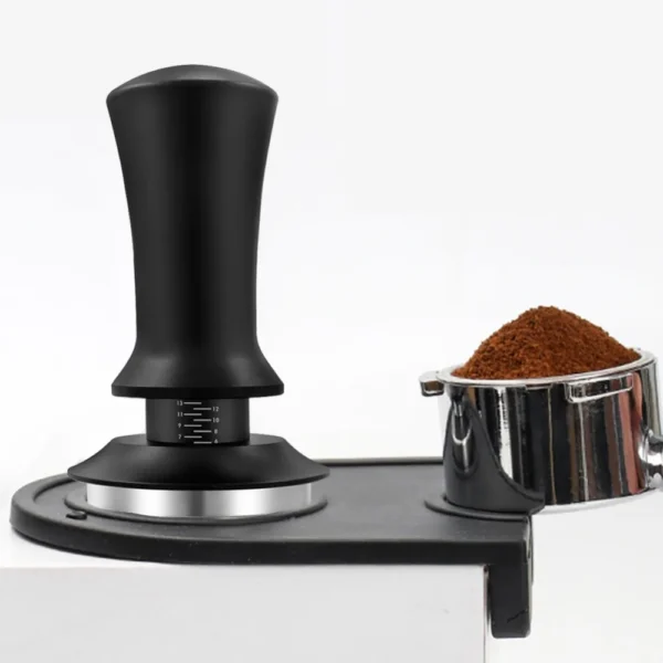Coffee Tamper Stainless Steel Coffee Powder Hammer With Scale Adjustable Depth With Springs Pressure Calibrated