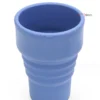 Reusable Silicone Collapsible Cups with Lid for Camping 375ml 16oz Portable Folding Coffee Cups for Travel 4