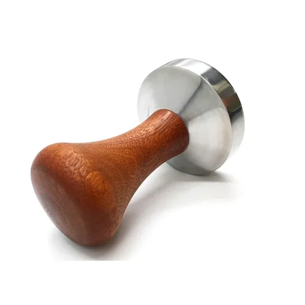 Stainless Steel Flat Base Coffee Tamper 51MM 53MM 58MM Espresso Coffee Machine Profilter Tool Rosewood Handle 2