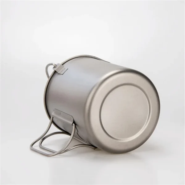 kf Sf95749e4eaa147d6887b35a15e2e1e33N 750ml Pure Titanium Coffee Cup Mug French Press Coffee Pot with Stainless Steel Strainer Portable Camping